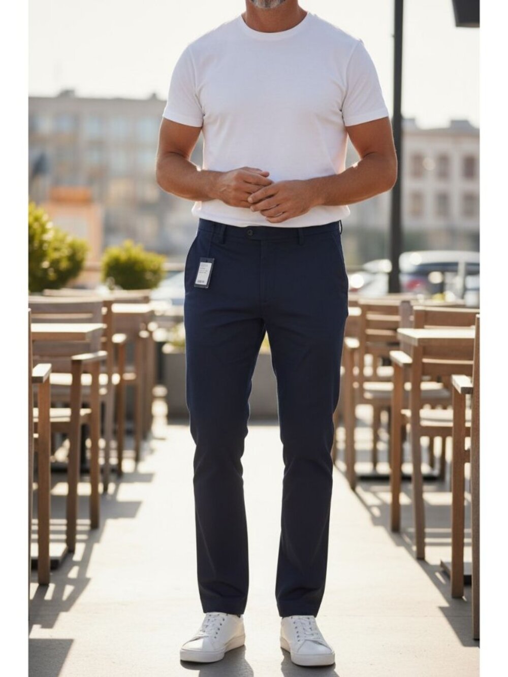 Cesare Attolini Blue Dress Pants Size 44/ Italian 60 New With Tags.